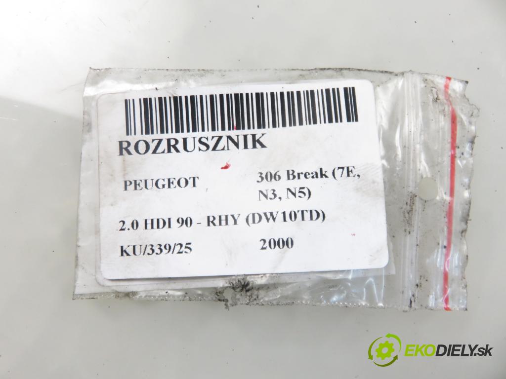 PEUGEOT 306 Break (7E, N3, N5) KOMBI 2000 66,00 2.0 HDI 90 - RHY (DW10TD) 1997,00 Štartér  (Štartér)