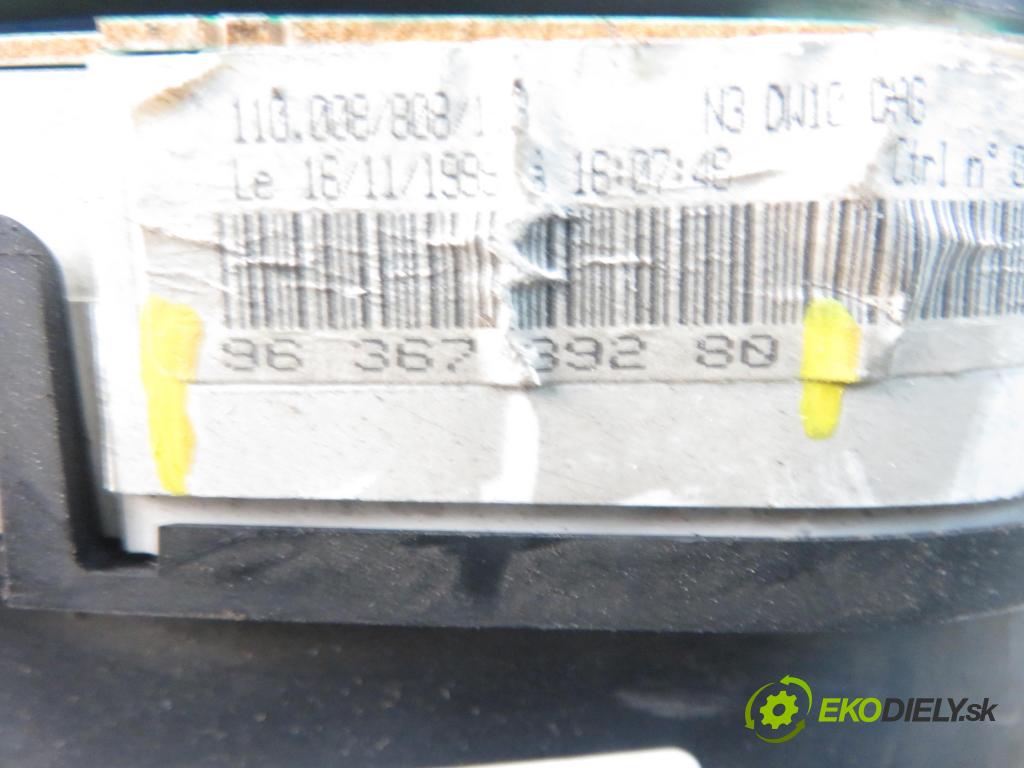 PEUGEOT 306 Break (7E, N3, N5) KOMBI 2000 66,00 2.0 HDI 90 - RHY (DW10TD) 1997,00 prístrojovka elektrický 9636739280