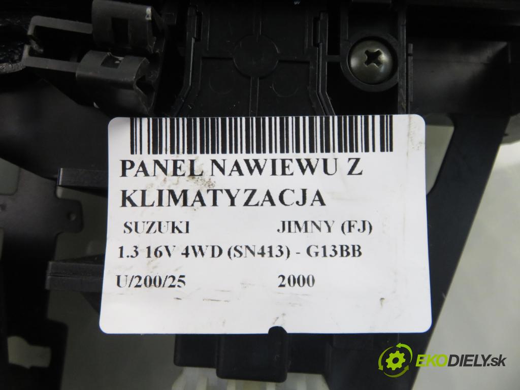 SUZUKI JIMNY (FJ) SUV 2000 0,00 1.3 16V 4WD (SN413) - G13BB 1298,00 Panel kúrenia KLIMATIZACE:
