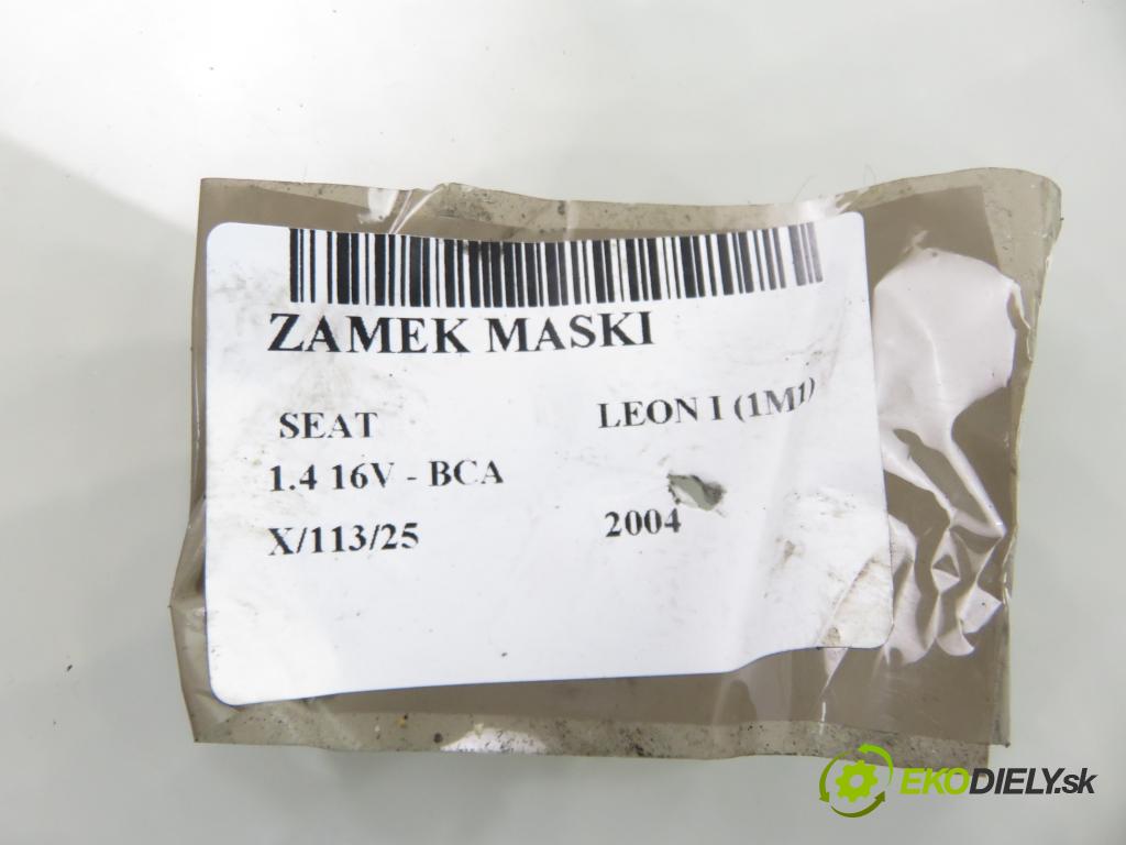 SEAT LEON (1M1) HB 2004 55,00 1.4 16V - BCA 1390,00 zámok kapoty 1M0823503J