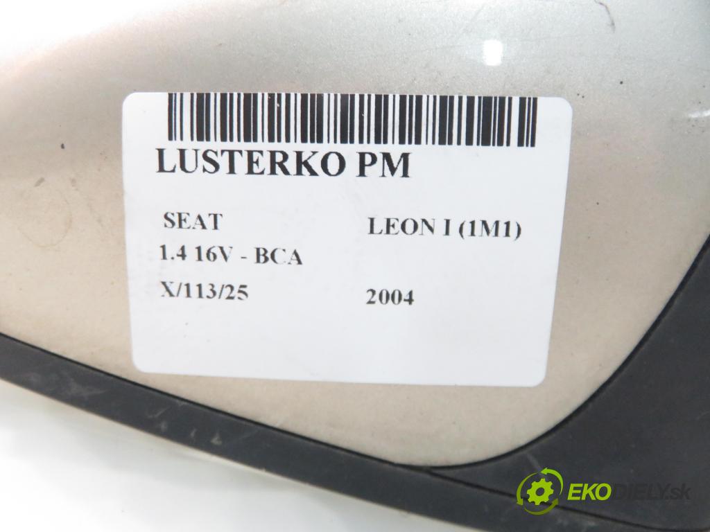 SEAT LEON (1M1) HB 2004 55,00 1.4 16V - BCA 1390,00 zpětné zrcátko PM 1M0857934A