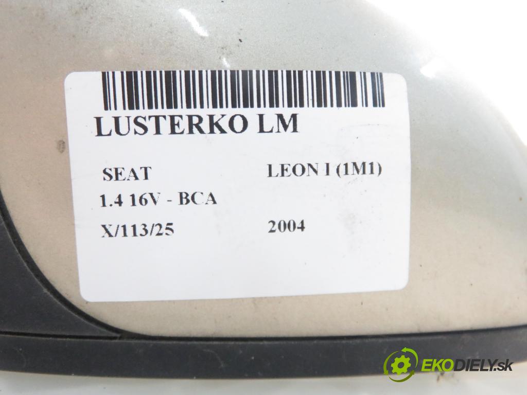 SEAT LEON (1M1) HB 2004 55,00 1.4 16V - BCA 1390,00 zpětné zrcátko 1M0857933A