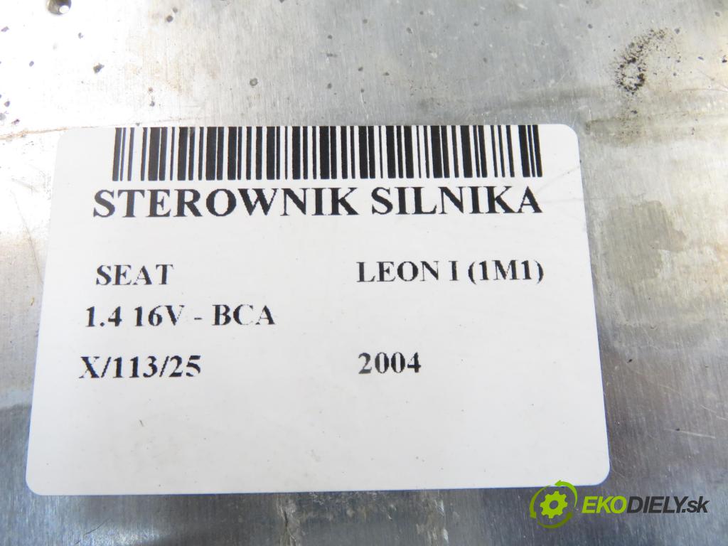 SEAT LEON (1M1) HB 2004 55,00 1.4 16V - BCA 1390,00 Riadiaca jednotka Motor 0261207191 ; 036906032H