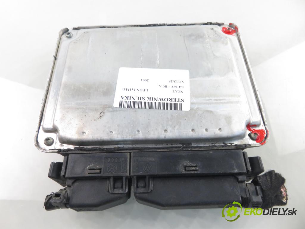 SEAT LEON (1M1) HB 2004 55,00 1.4 16V - BCA 1390,00 Riadiaca jednotka Motor 0261207191 ; 036906032H