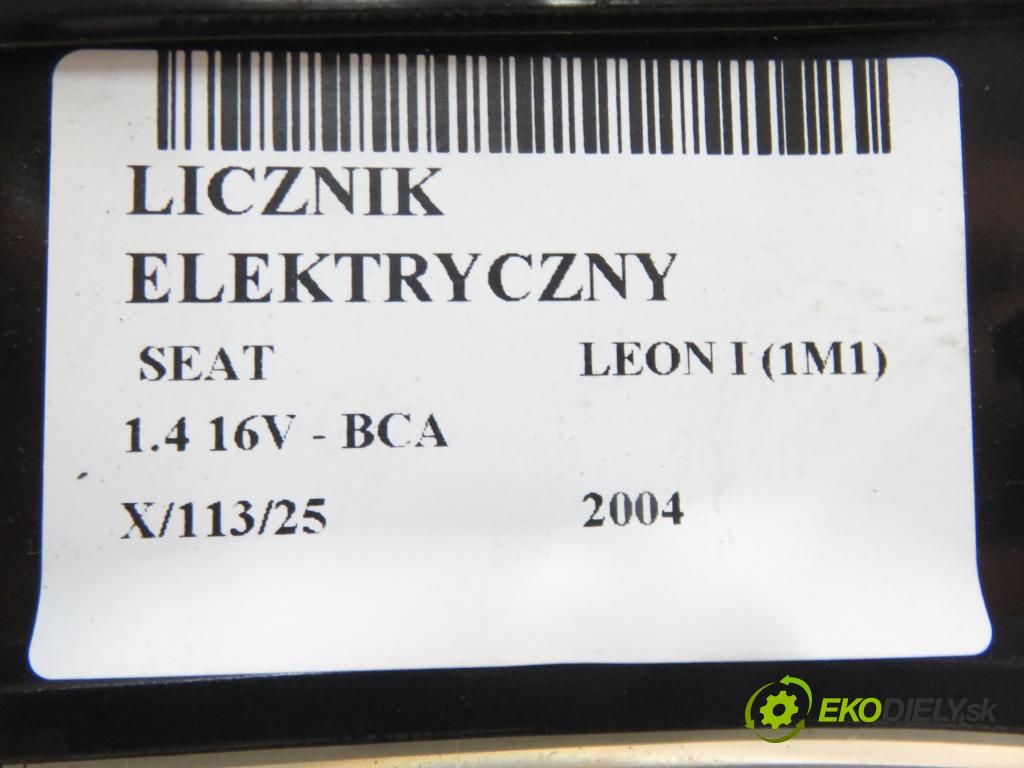 SEAT LEON (1M1) HB 2004 55,00 1.4 16V - BCA 1390,00 prístrojovka elektrický 1M0920802 ; 110080152001