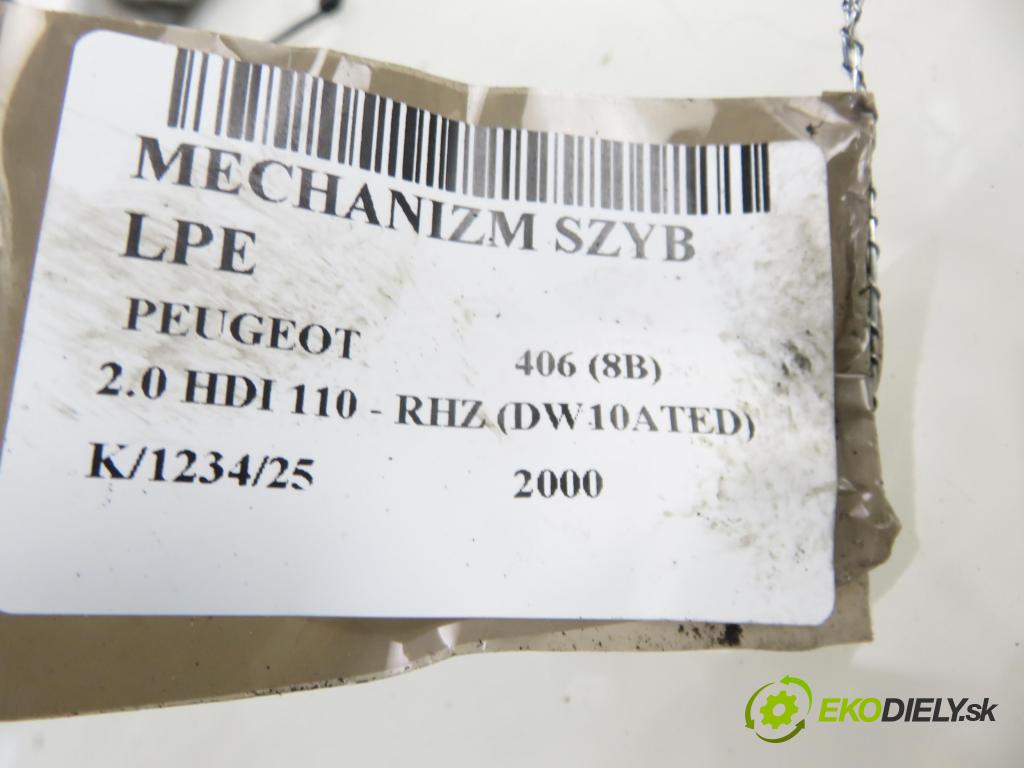 PEUGEOT 406 (8B) SEDAN 2000 80,00 2.0 HDI 110 1997,00 mechanismus oken 9633879080 ; A04452100