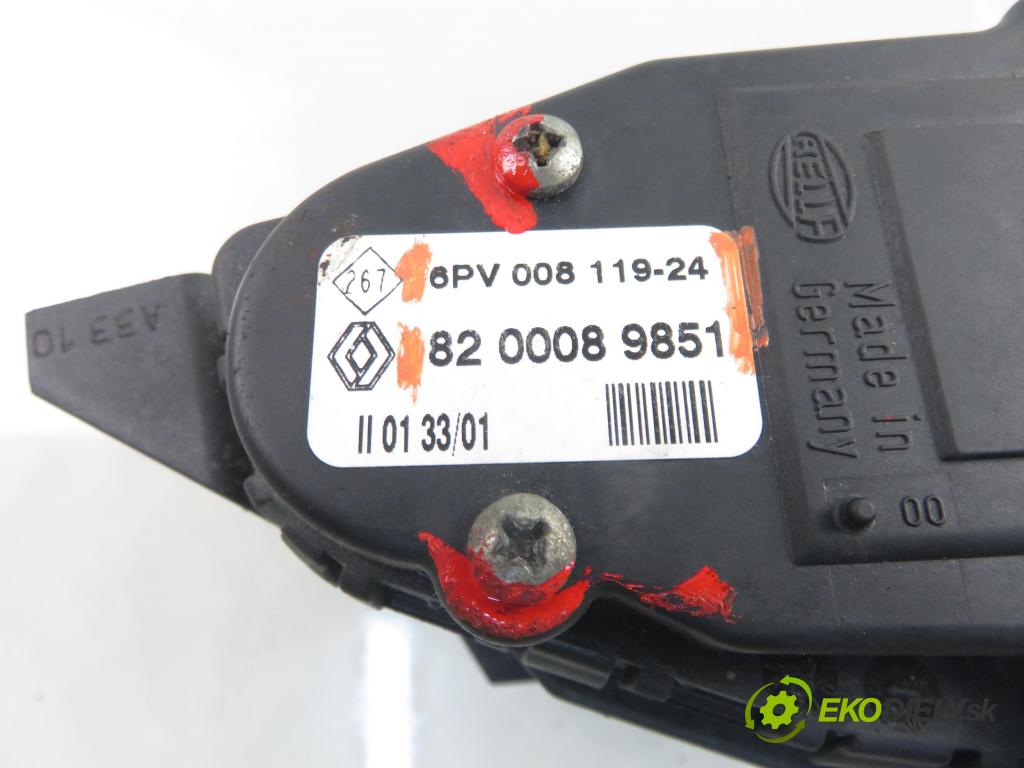 RENAULT CLIO II (BB_, CB_) HB 2003 66,00 1.6 (B/CB0D) - K7M 744 1598,00 potenciometr plynového pedálu 8200089851 (Potenciometr plynového pedálu)