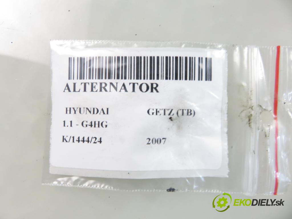HYUNDAI GETZ (TB) HB 2007 49,00 1.1 SOHC 12V 67 - G4HG 1086,00 Alternátor 3730002570 ; 0124220008 (Alternátor)
