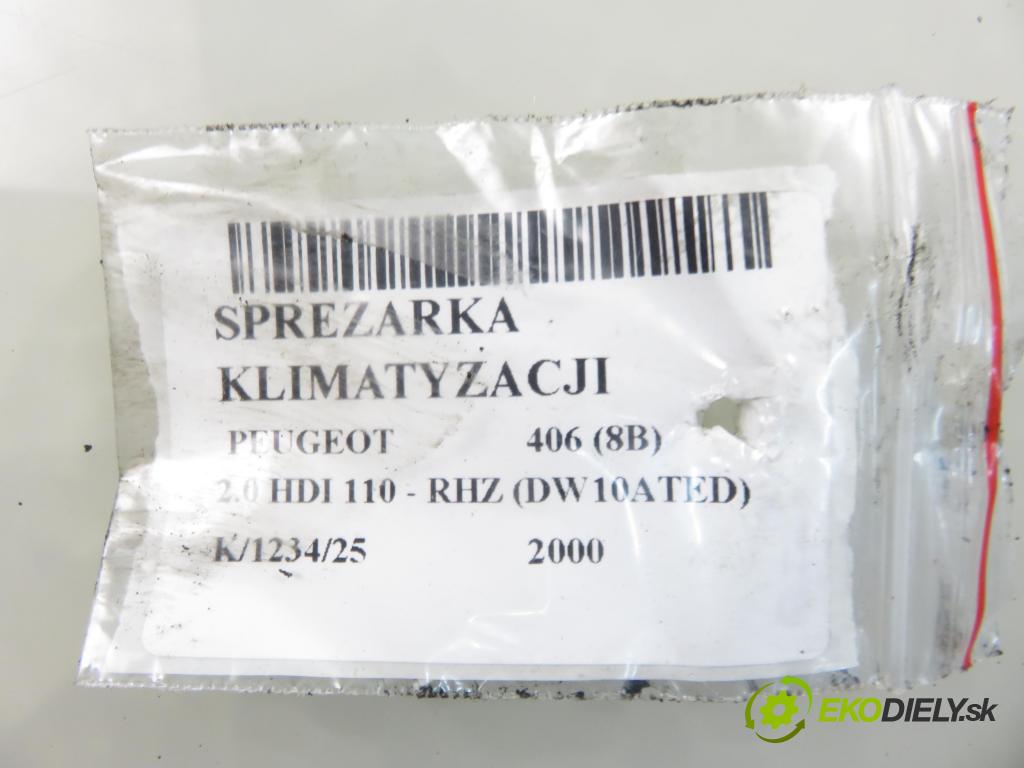 PEUGEOT 406 (8B) SEDAN 2000 80,00 2.0 HDI 110 1997,00 KOMPRESOR: klimatizace 1135290 (Kompresor klimatizace)