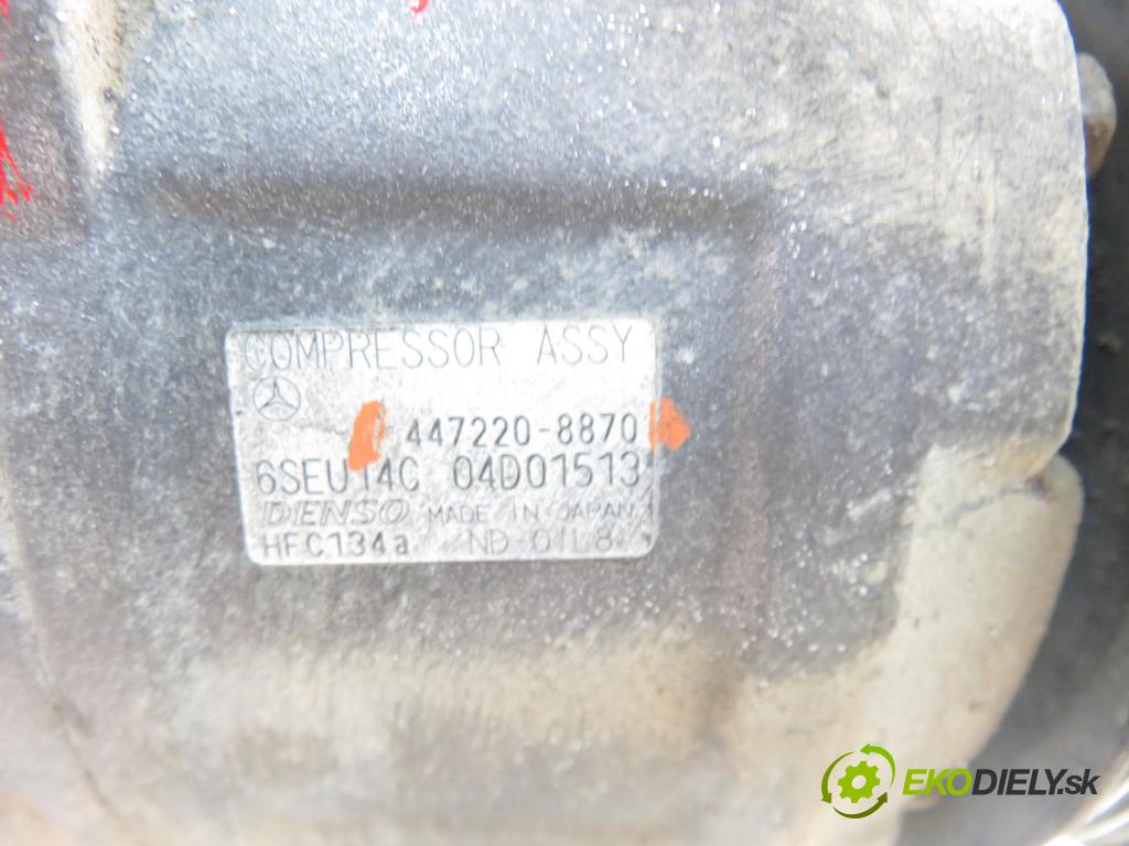 MERCEDES-BENZ VANEO (414) MINIVAN 2003 67,00 1.7 CDI (414.700) - OM 668.914 1689,00 KOMPRESOR: klimatizace 4472208870 (Kompresor klimatizace)
