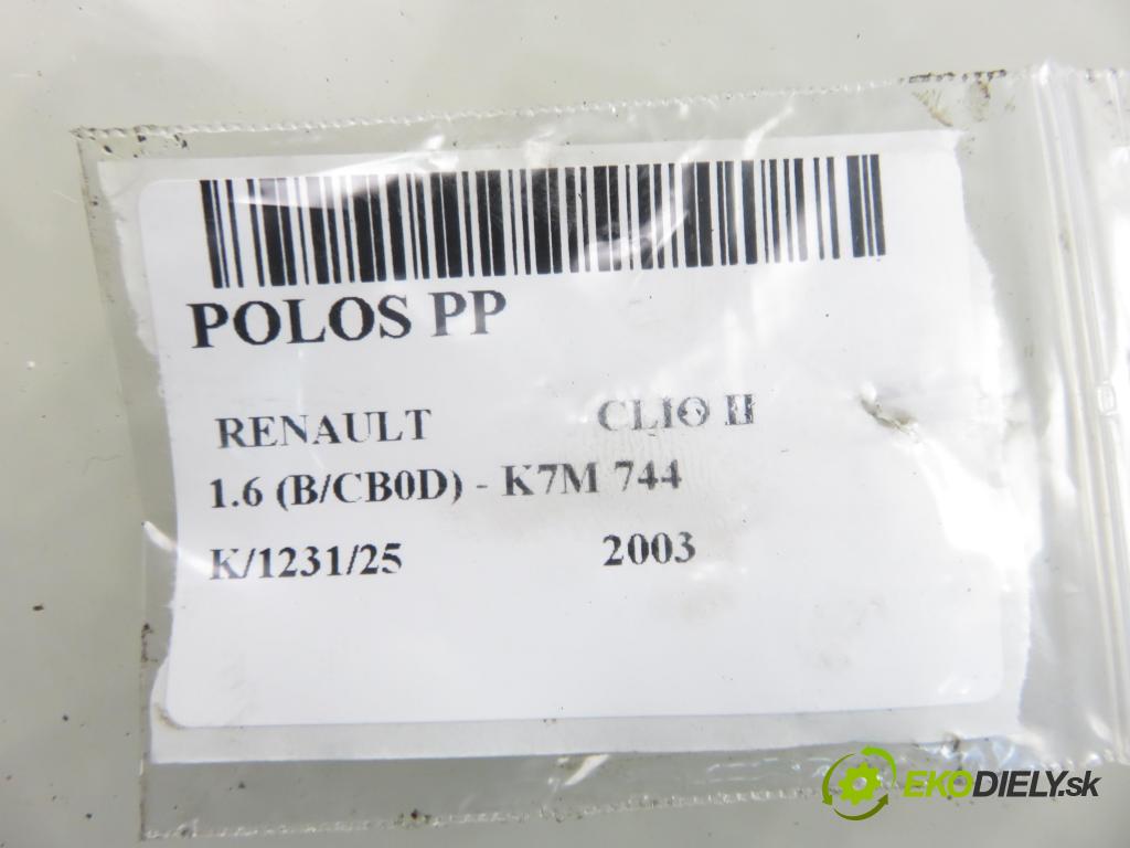 RENAULT CLIO II (BB_, CB_) HB 2003 66,00 1.6 (B/CB0D) - K7M 744 1598,00 Poloos PP 