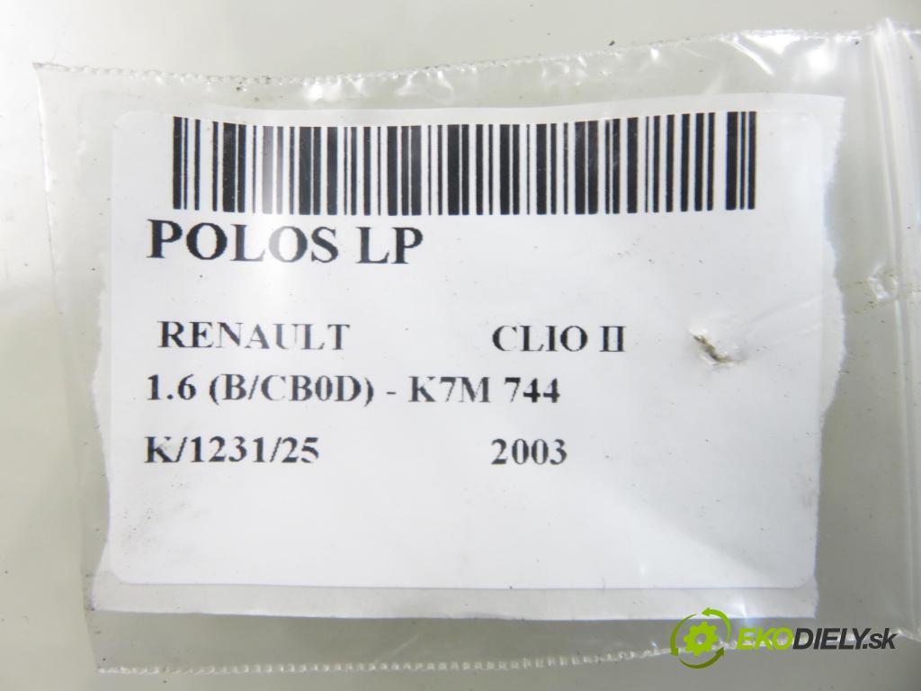RENAULT CLIO II (BB_, CB_) HB 2003 66,00 1.6 (B/CB0D) - K7M 744 1598,00 Poloos LP 