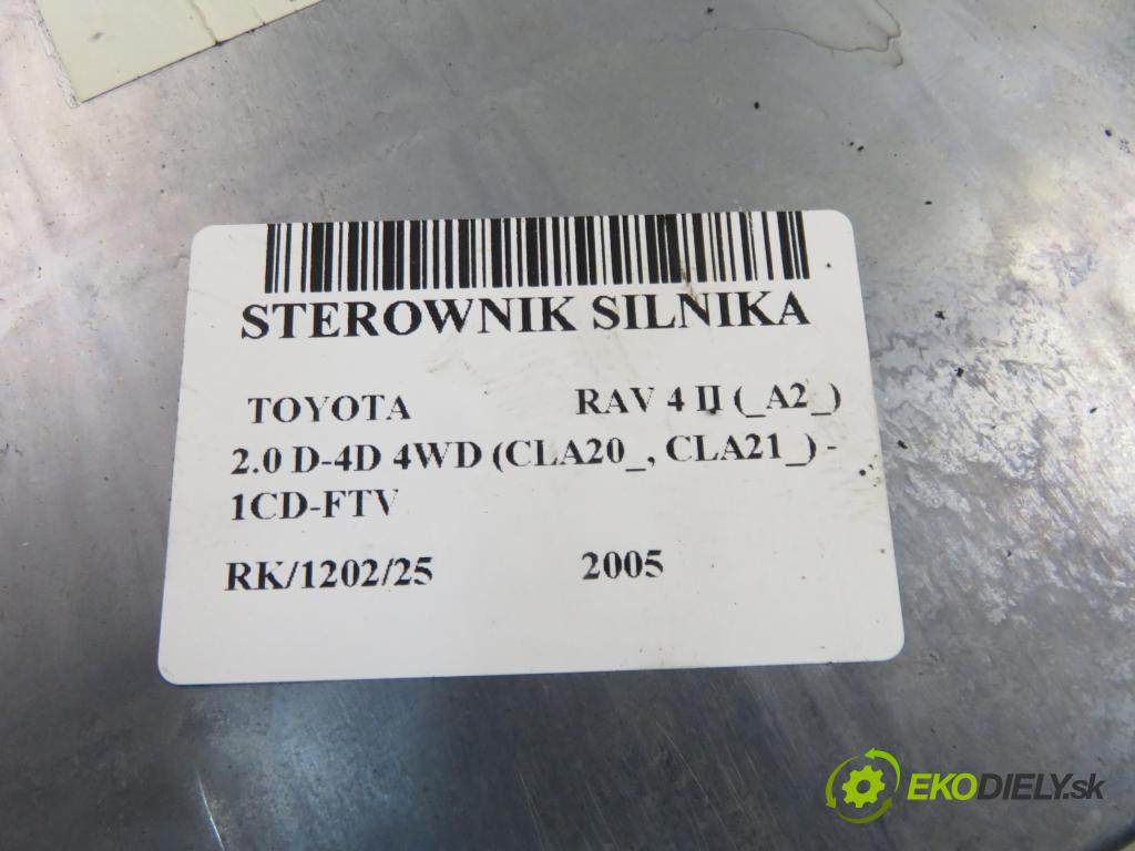 TOYOTA RAV 4 II (_A2_) SUV 2005 85,00 2.0 D-4D 4WD 116 - 1CD-FTV 1995,00 Riadiaca jednotka Motor 8966142A10 ; 1758005441