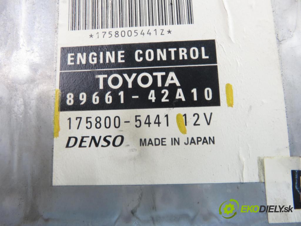 TOYOTA RAV 4 II (_A2_) SUV 2005 85,00 2.0 D-4D 4WD 116 - 1CD-FTV 1995,00 Riadiaca jednotka Motor 8966142A10 ; 1758005441