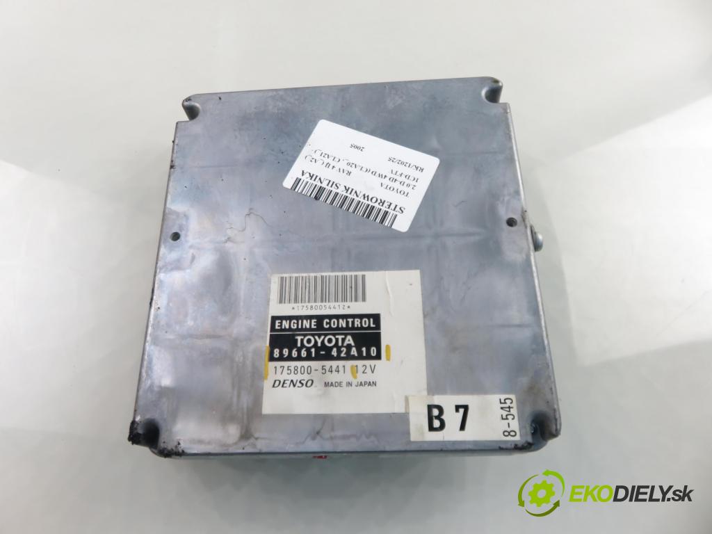 TOYOTA RAV 4 II (_A2_) SUV 2005 85,00 2.0 D-4D 4WD 116 - 1CD-FTV 1995,00 Riadiaca jednotka Motor 8966142A10 ; 1758005441