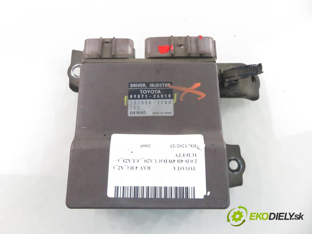 TOYOTA RAV 4 II (_A2_) SUV 2005 85,00 2.0 D-4D 4WD 116 - 1CD-FTV 1995,00 řídící jednotka vstřiku 8987126010 ; 1310001280