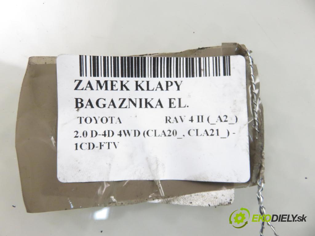 TOYOTA RAV 4 II (_A2_) SUV 2005 85,00 2.0 D-4D 4WD 116 - 1CD-FTV 1995,00 zámok dveří kufr EL.