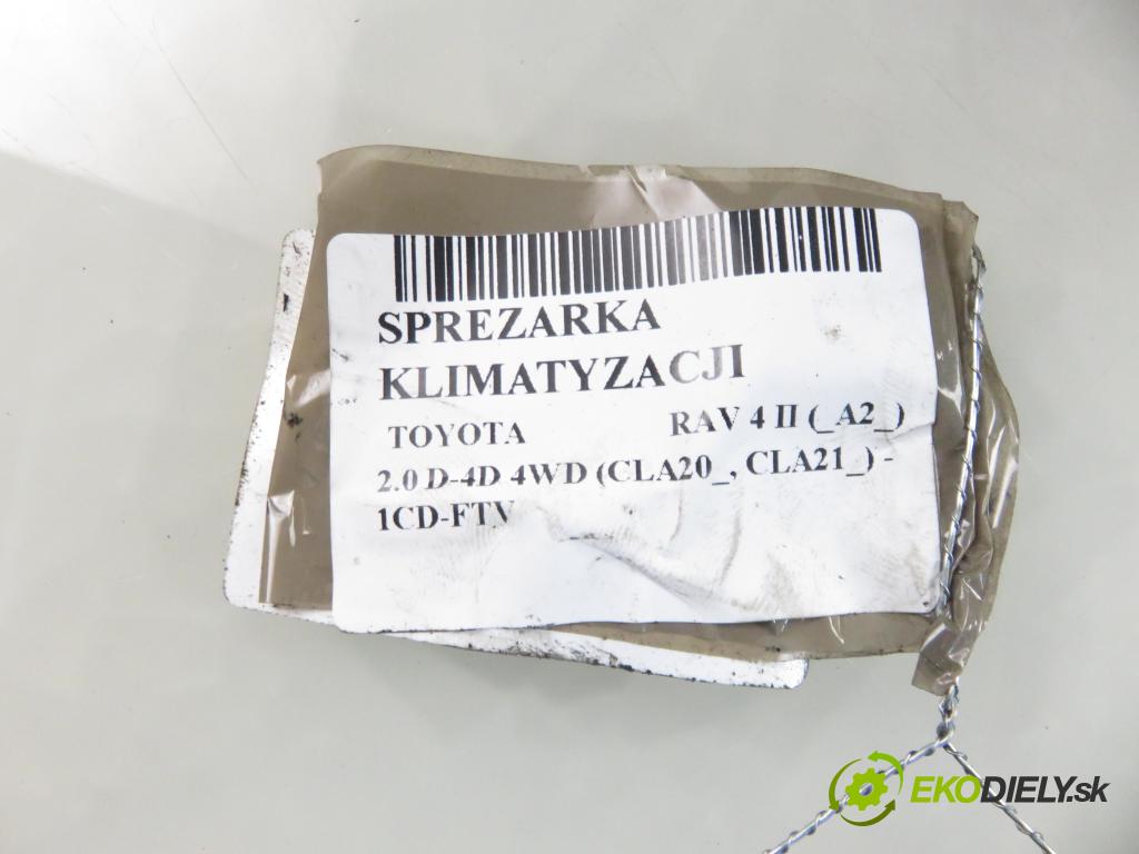 TOYOTA RAV 4 II (_A2_) SUV 2005 85,00 2.0 D-4D 4WD 116 - 1CD-FTV 1995,00 KOMPRESOR: klimatizácie 4472204302 (Kompresor klimatizácie)