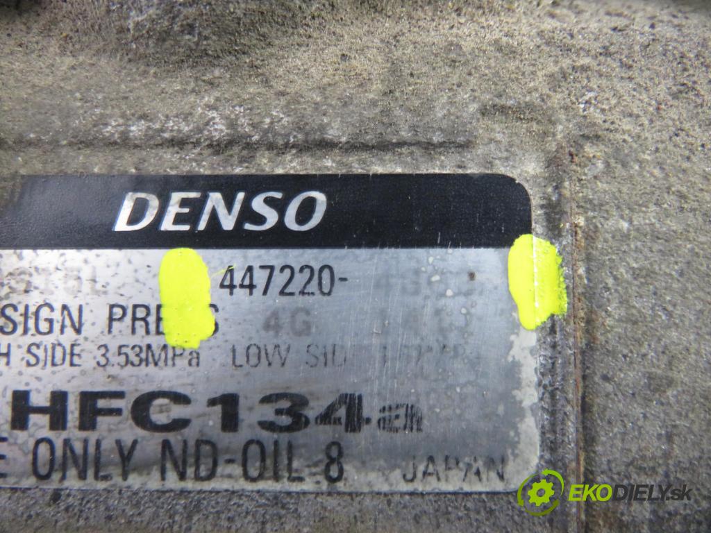 TOYOTA RAV 4 II (_A2_) SUV 2005 85,00 2.0 D-4D 4WD 116 - 1CD-FTV 1995,00 KOMPRESOR: klimatizácie 4472204302 (Kompresor klimatizácie)