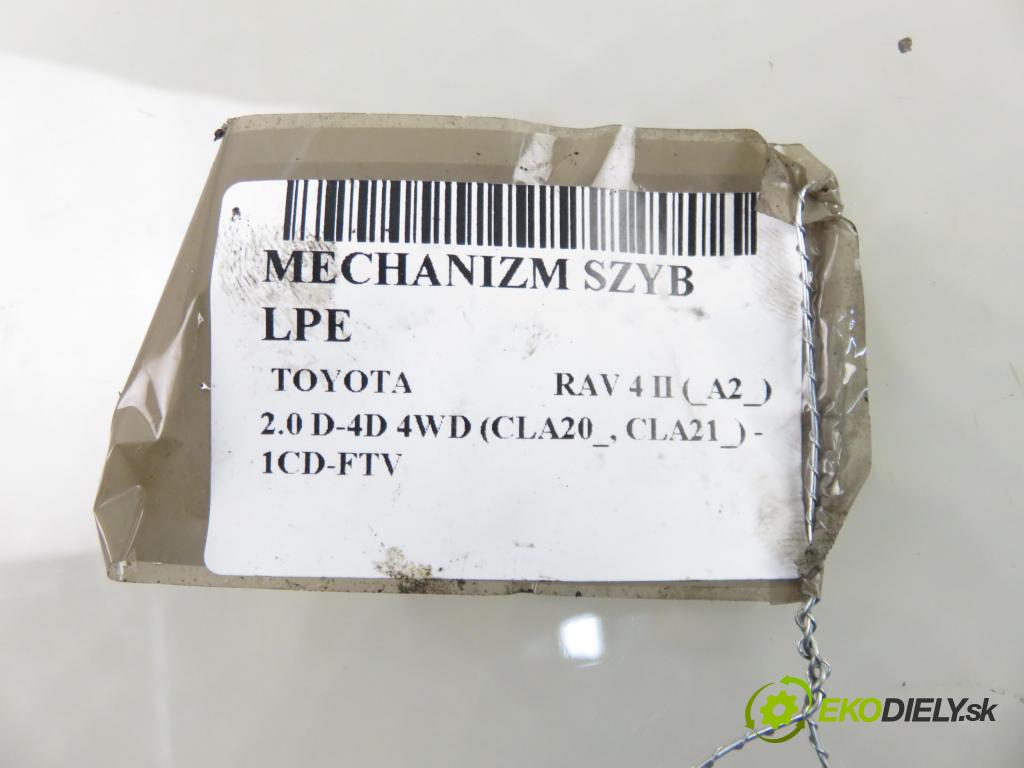 TOYOTA RAV 4 II (_A2_) SUV 2005 85,00 2.0 D-4D 4WD 116 - 1CD-FTV 1995,00 mechanismus oken 8572042070 ; 0620401160