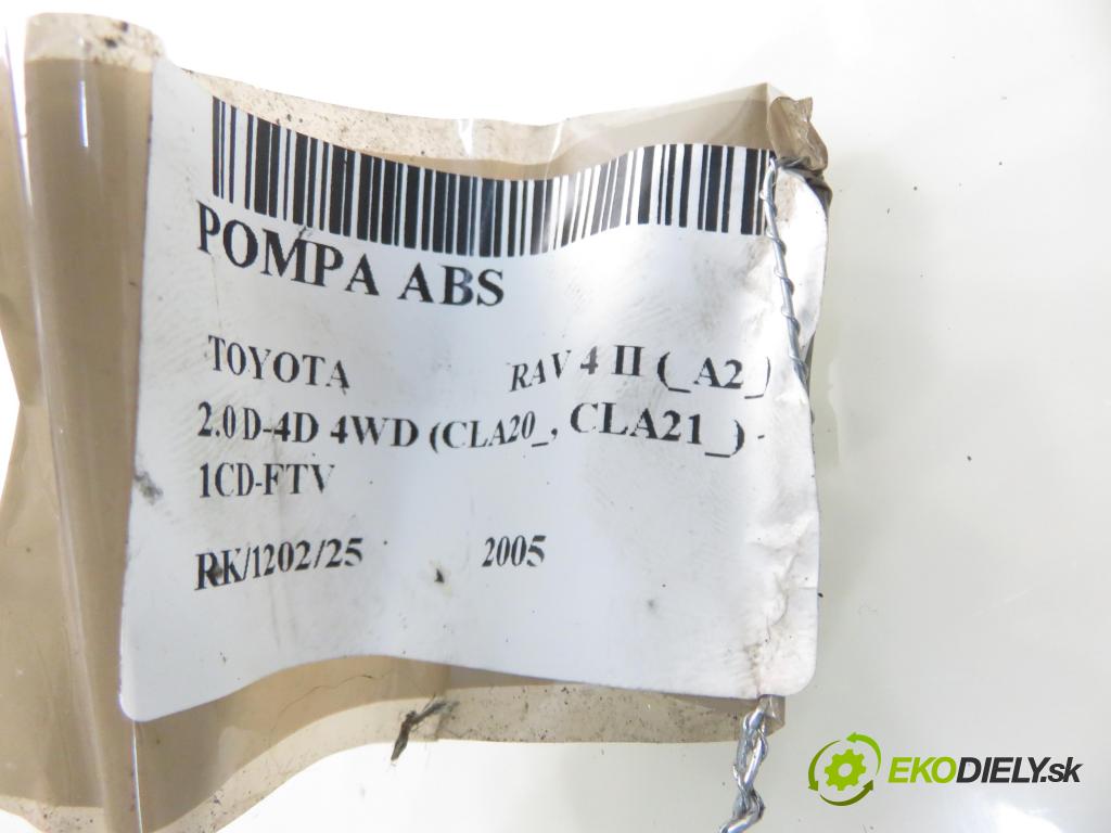 TOYOTA RAV 4 II (_A2_) SUV 2005 85,00 2.0 D-4D 4WD 116 - 1CD-FTV 1995,00 Pumpa ABS 4454042040 ; 8954142140 ; 1338007451 (Pumpa ABS)