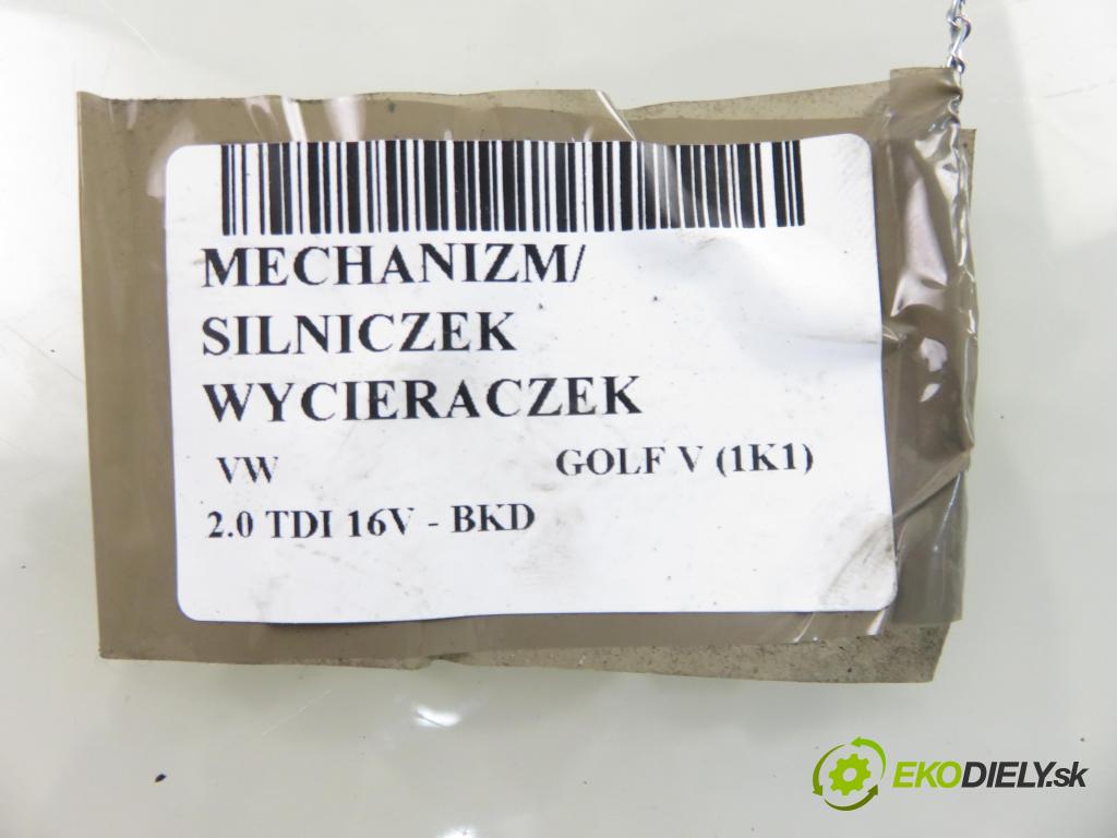 VW GOLF V (1K1) HB 2005 103,00 2.0 TDI 16V - BKD 1968,00 MECHANISMUS/ motorek stěračů 3397020884 ; 1K1955023G ; 1K1955119E