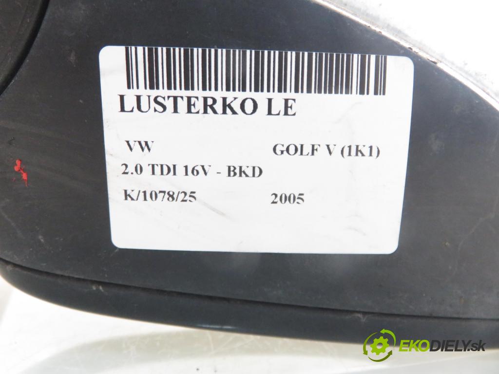 VW GOLF V (1K1) HB 2005 103,00 2.0 TDI 16V - BKD 1968,00 zpětné zrcátko LE 