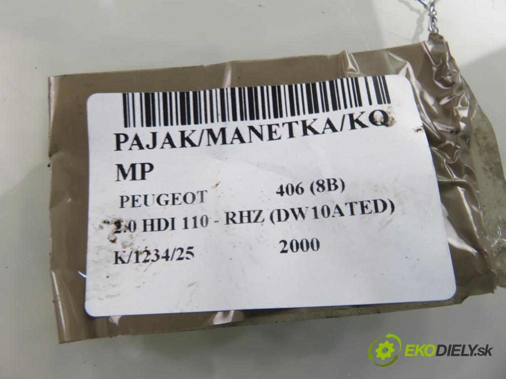 PEUGEOT 406 (8B) SEDAN 2000 80,00 2.0 HDI 110 1997,00 PAKA/ŘAZENÍ/SADA: 96274722ZL ; 61557024