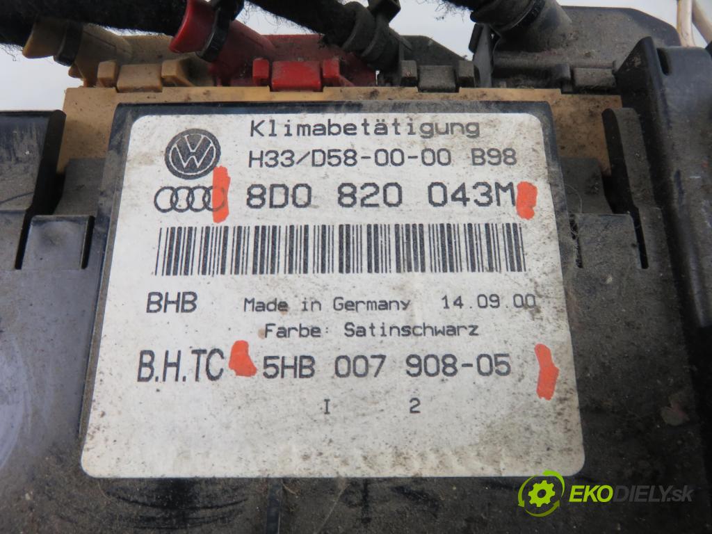 AUDI A4 Avant (8D5, B5) KOMBI 2000 85,00 1.9 TDI - AJM 1896,00 Panel kúrenia KLIMATRONIK 8D0820043M ; 5HB00790805