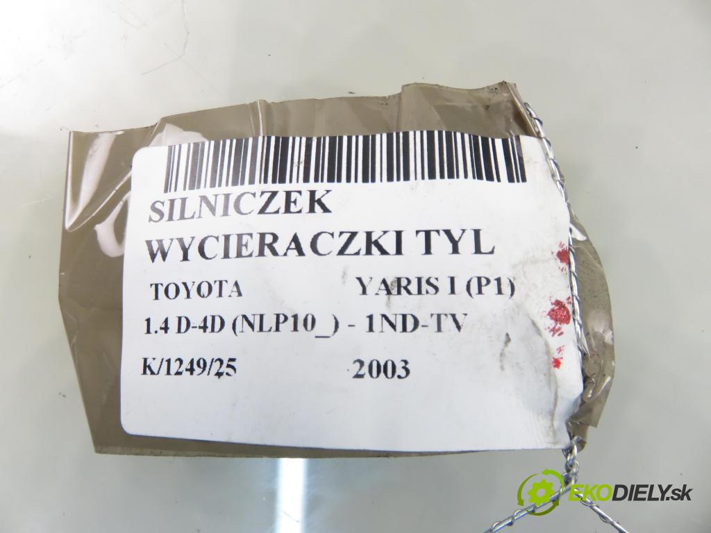 TOYOTA YARIS (_P1_) HB 2003 55,00 1.4 D-4D (NLP10_) - 1ND-TV 1364,00 motorek stěrače ZADNÍ: 8513052010 ; 1592004054