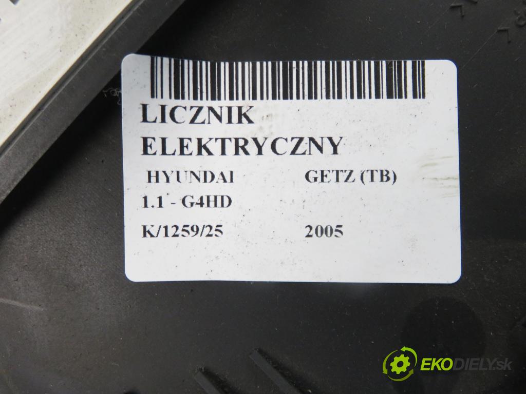 HYUNDAI GETZ (TB) HB 2005 49,00 1.1 1086,00 prístrojovka elektrický 940031C011 ; 11000600210H