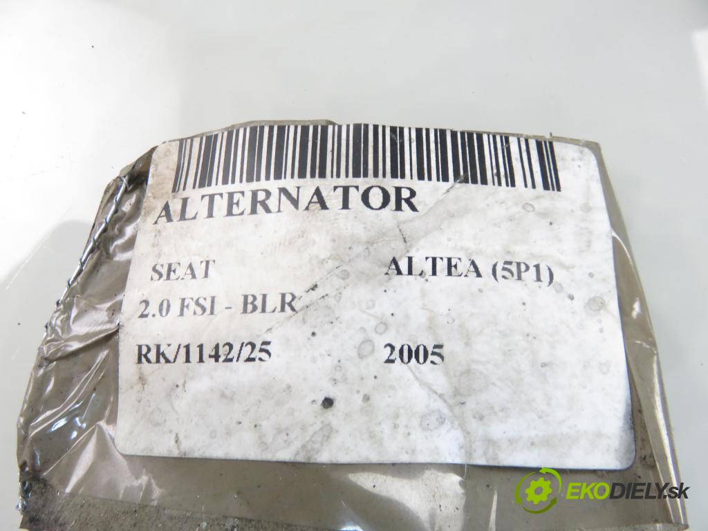 SEAT ALTEA (5P1) MINIVAN 2005 110,00 2.0 FSI - BLR 1984,00 Alternátor 06F903023C (Alternátor)