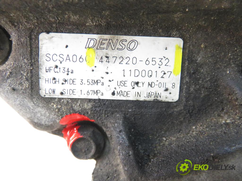 TOYOTA YARIS (_P1_) HB 2003 55,00 1.4 D-4D (NLP10_) - 1ND-TV 1364,00 KOMPRESOR: klimatizácie 4472206532 (Kompresor klimatizácie)