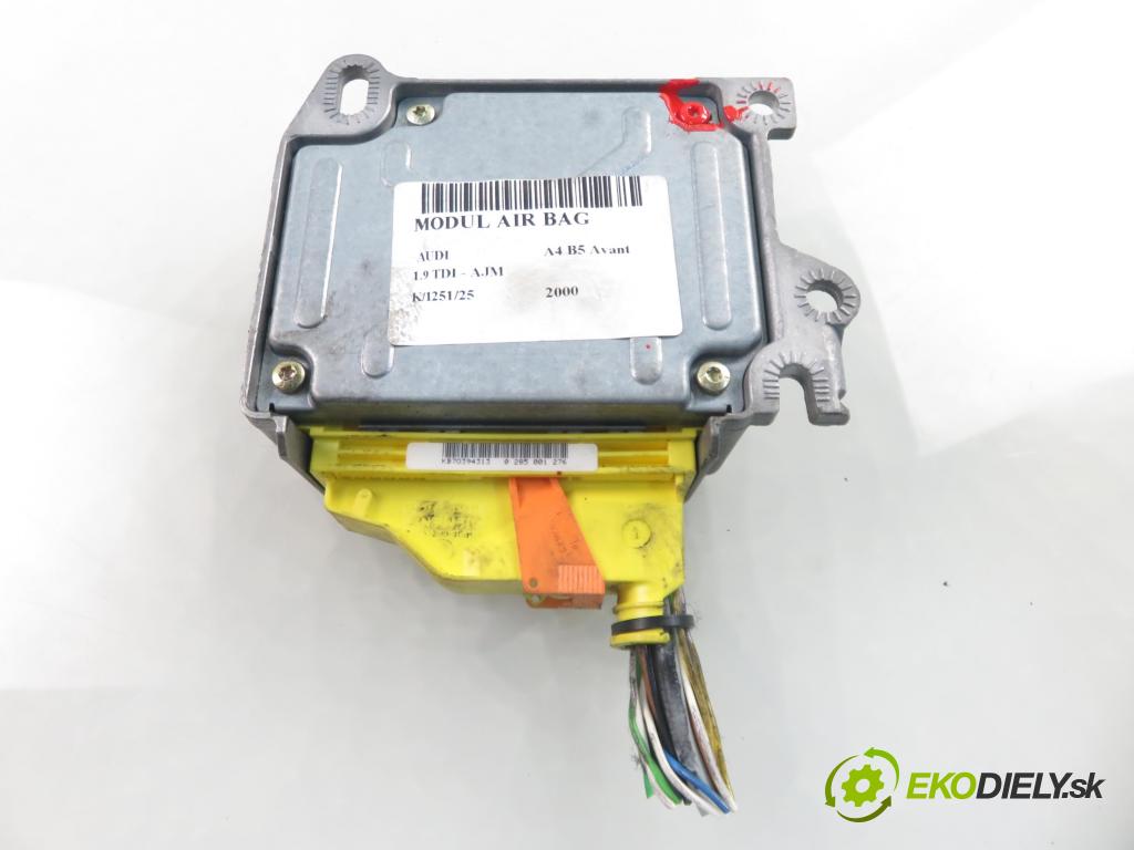 AUDI A4 Avant (8D5, B5) KOMBI 2000 85,00 1.9 TDI - AJM 1896,00 MODUL air BAG 8D0959655J ; 0285001276