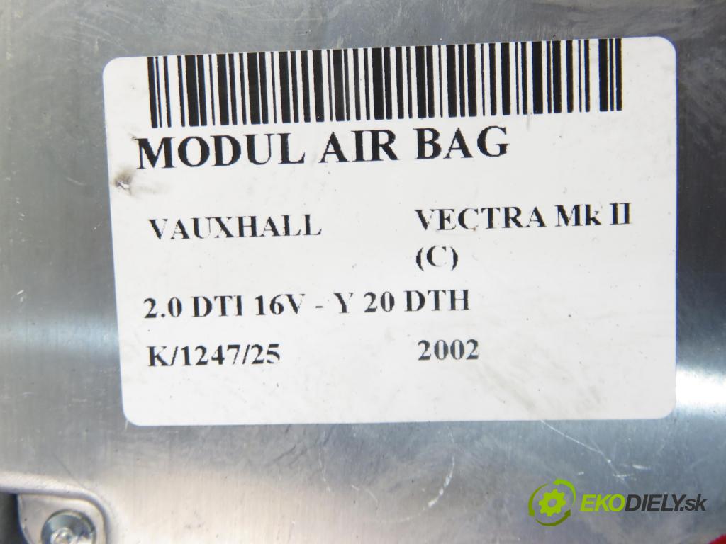 VAUXHALL VECTRA Mk II (C) LIFTBACK 2002 74,00 2.0 DTI 16V - Y 20 DTH 1995,00 MODUL air BAG 13142540