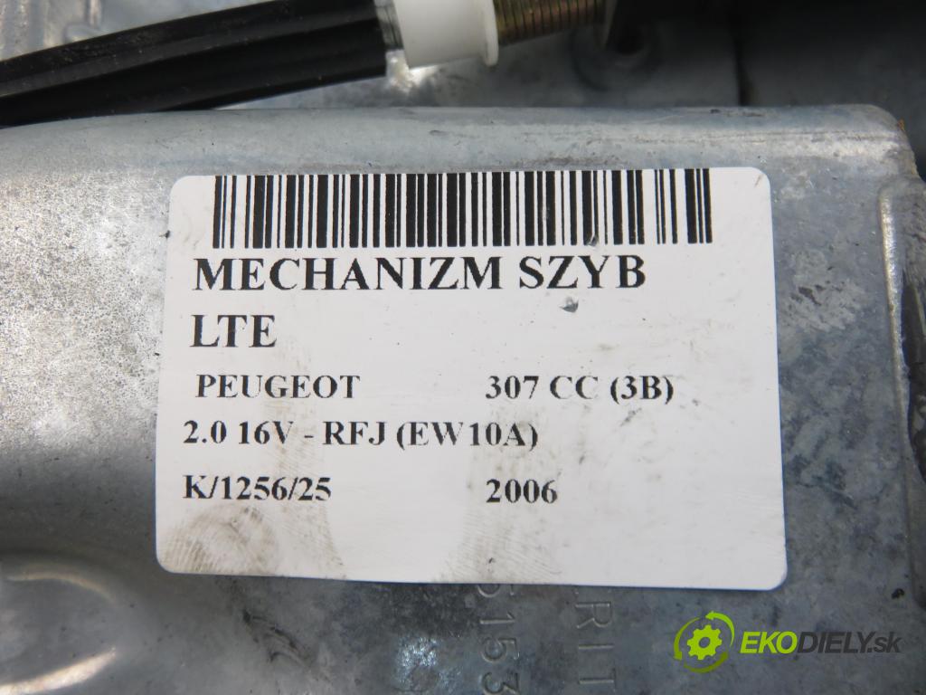 PEUGEOT 307 CC (3B) C/C 2006 0,00 2.0 16V - RFJ (EW10A) 1997,00 mechanismus oken LTE 9651536080