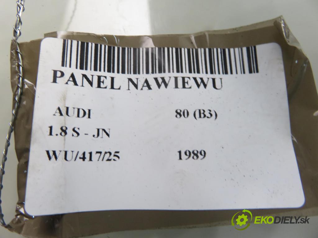 AUDI 80 (89, 89Q, 8A, B3) SEDAN 1989 66,00 1.8 S 90 (KE-Jetronic) - JN 1781,00 Panel kúrenia 