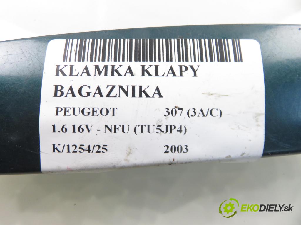 PEUGEOT 307 (3A/C) HB 2003 80,00 1.6 16V - NFU (TU5JP4) 1587,00 Kľučka dverí kufor 
