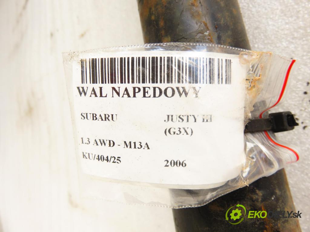 SUBARU JUSTY III (G3X) HB 2006 69,00 1.3 AWD 94 - M13A 1328,00 WAL ŘÍZENÍ