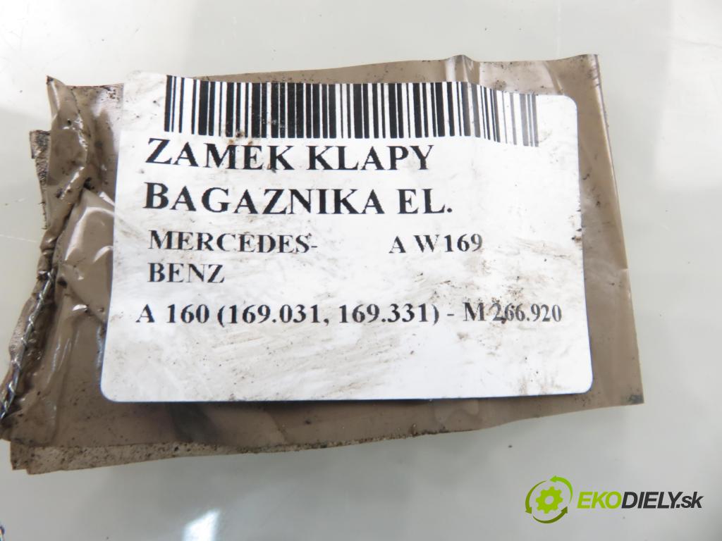 MERCEDES-BENZ KLASA A (W169) MINIVAN 2005 70,00 A 160 (169.031, 169.331) - M 266.920 1498,00 zámok dveří kufr EL.