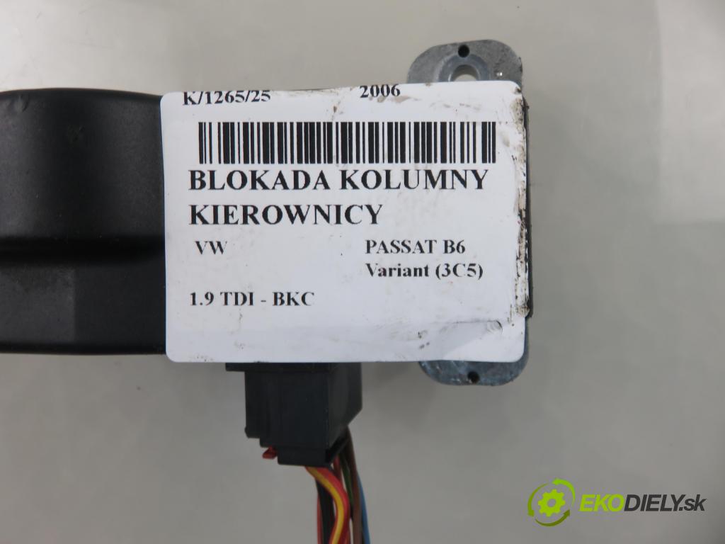 VW PASSAT B6 Variant (3C5) KOMBI 2006 77,00 1.9 TDI - BKC 1896,00 blokáda tyče volantu 3C0905861D