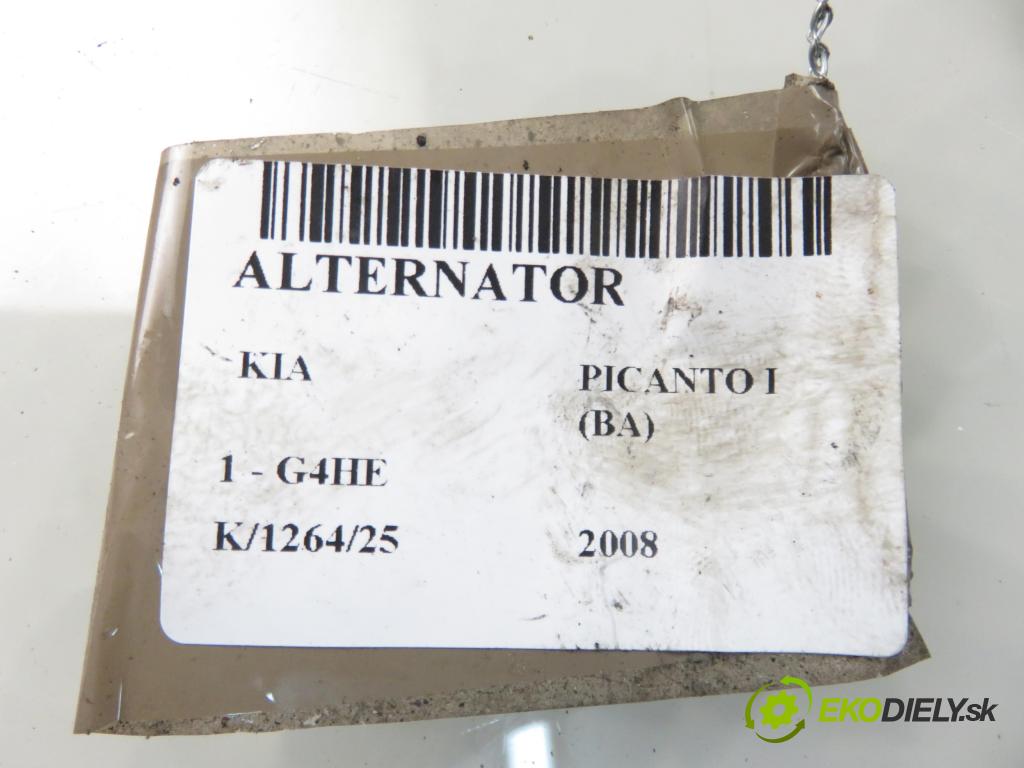 KIA PICANTO (BA) HB 2008 46,00 1.0 12V 63 - G4HE 999,00 Alternátor 3730002551 (Alternátor)