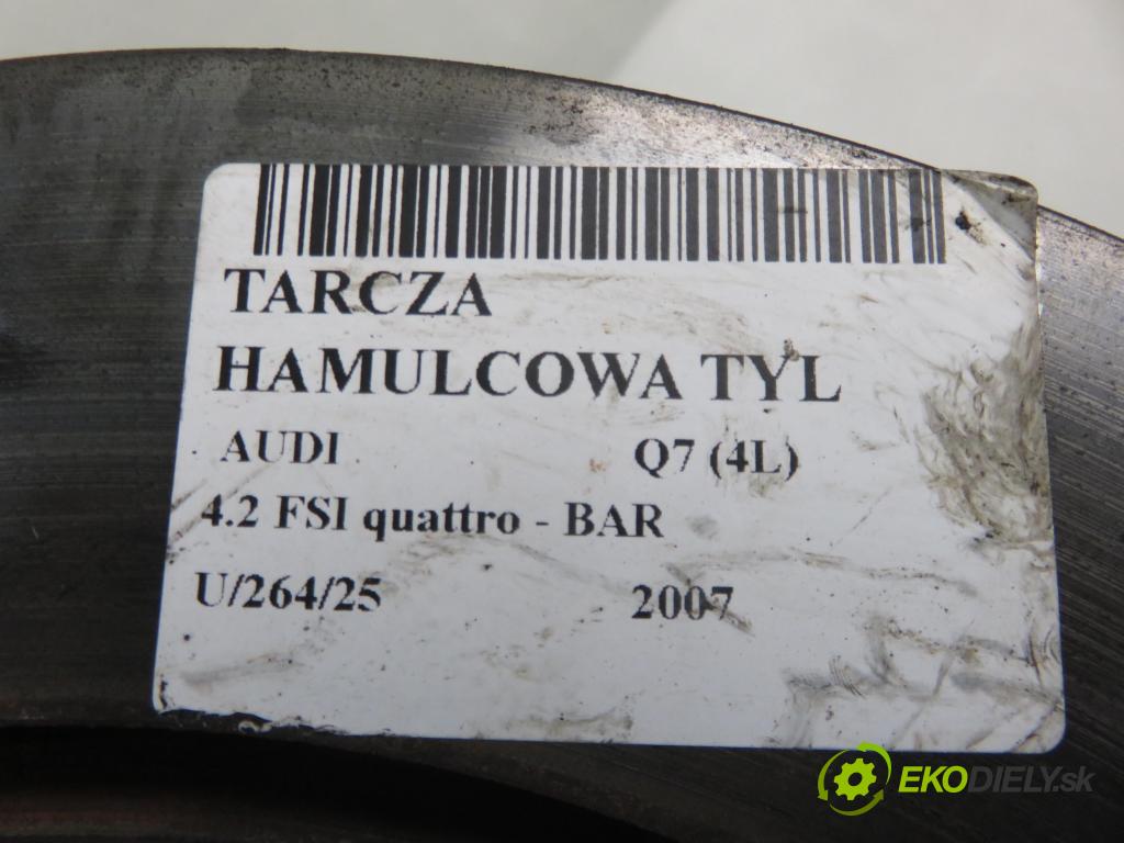 AUDI Q7 (4L) SUV 2007 257,00 4.2 FSI 350 quattro - BAR 4163,00 lamela kotouč brzdová ZADNÍ: DF4487S
