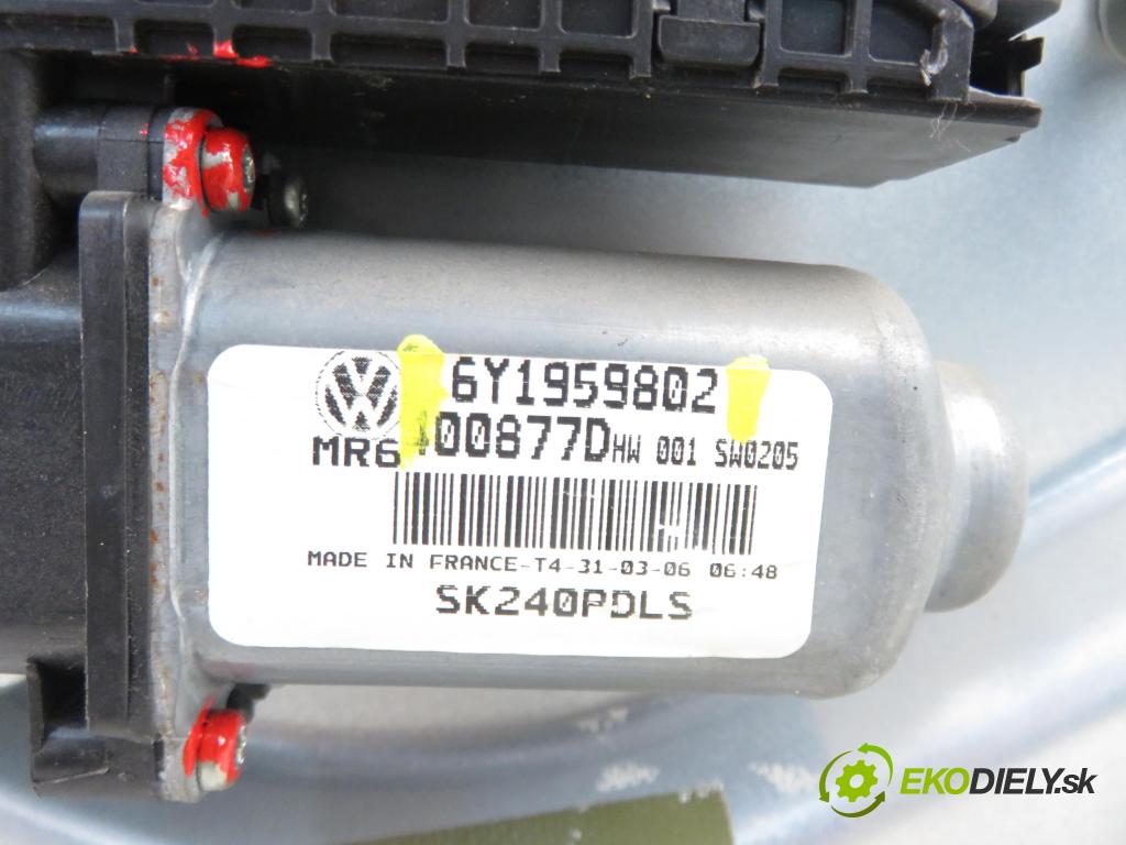SKODA FABIA I (6Y2) HB 2006 55,00 1.4 16V - BKY 1390,00 mechanismus oken PPE 6Y1959802