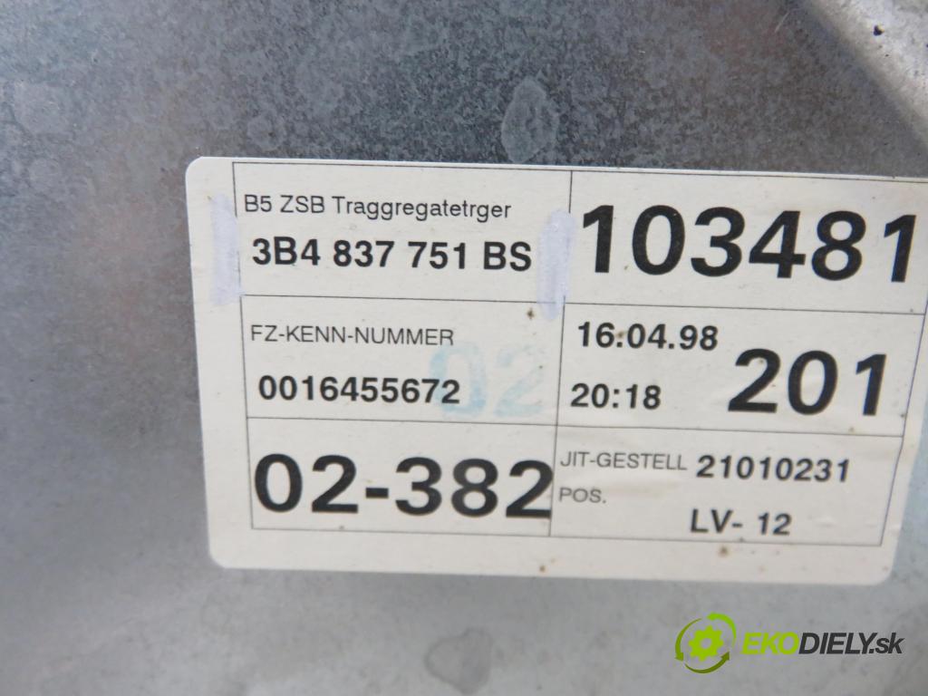 VW PASSAT B5 Variant (3B5) KOMBI 1998 74,00 1.6 - AHL 1595,00 mechanismus oken 3B4937755A ; 3B4837751BS