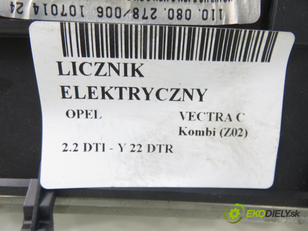 OPEL VECTRA C Kombi (Z02) KOMBI 2002 92,00 2.2 DTI - Y 22 DTR 2172,00 prístrojovka elektrický 13165958ME