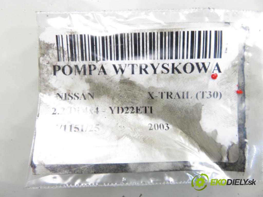 NISSAN X-TRAIL (T30) SUV 2003 84,00 2.2 Di 4x4 - YD22ETI 2184,00 Pumpa vstrekovacia 167008H800 ; 0973000050 (Vstrekovacie čerpadlo)