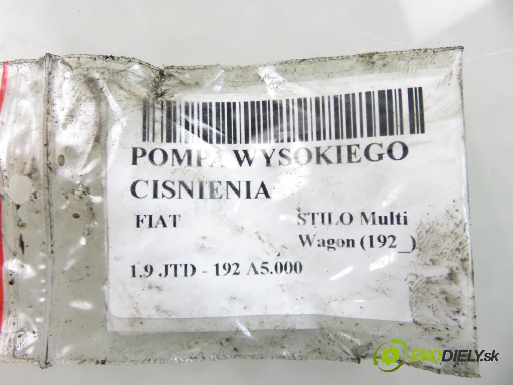 FIAT STILO Multi Wagon (192_) KOMBI 2004 103,00 1.9 JTD 16V 140 - 192 A5.000 1910,00 pumpa vysokého TLAK: 0281002488