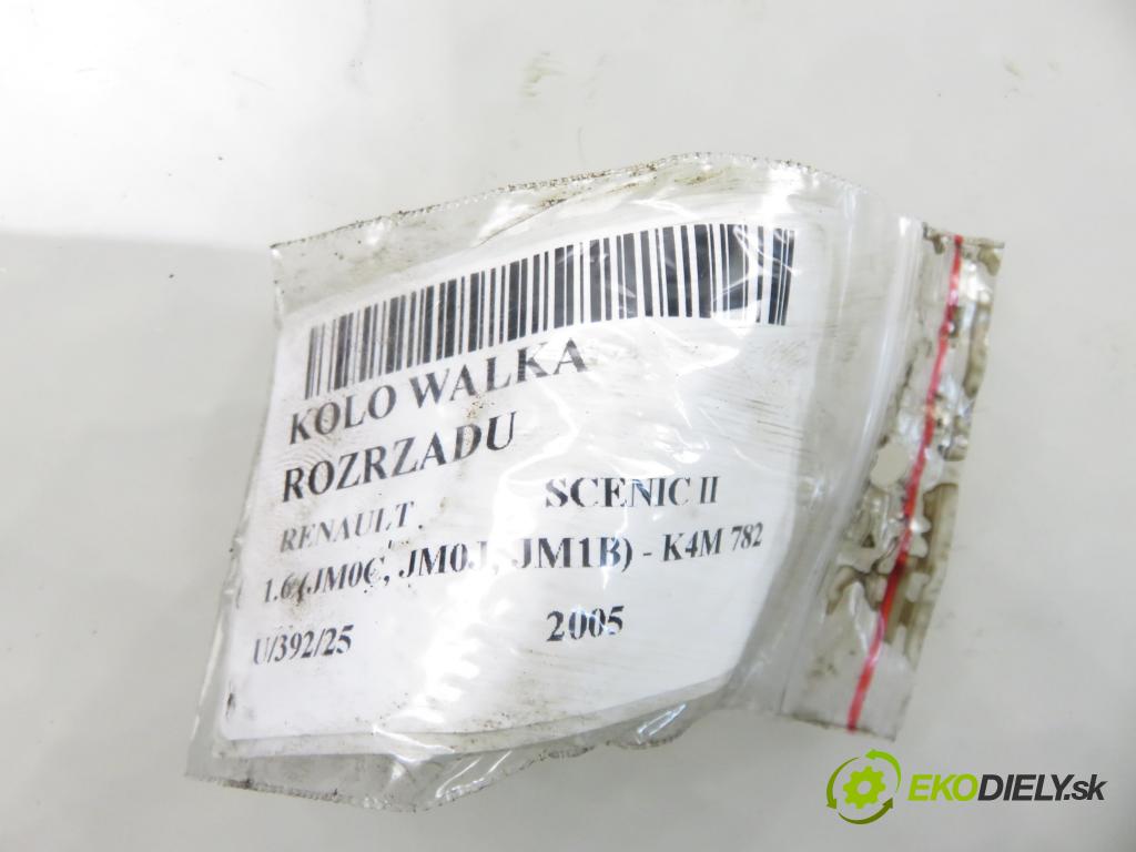 RENAULT SCENIC II (JM0/1_) MINIVAN 2005 83,00 1.6 (JM0C, JM0J, JM1B) - K4M 782 1598,00 Koleso vačky Vačkový hriadeľ: 743272