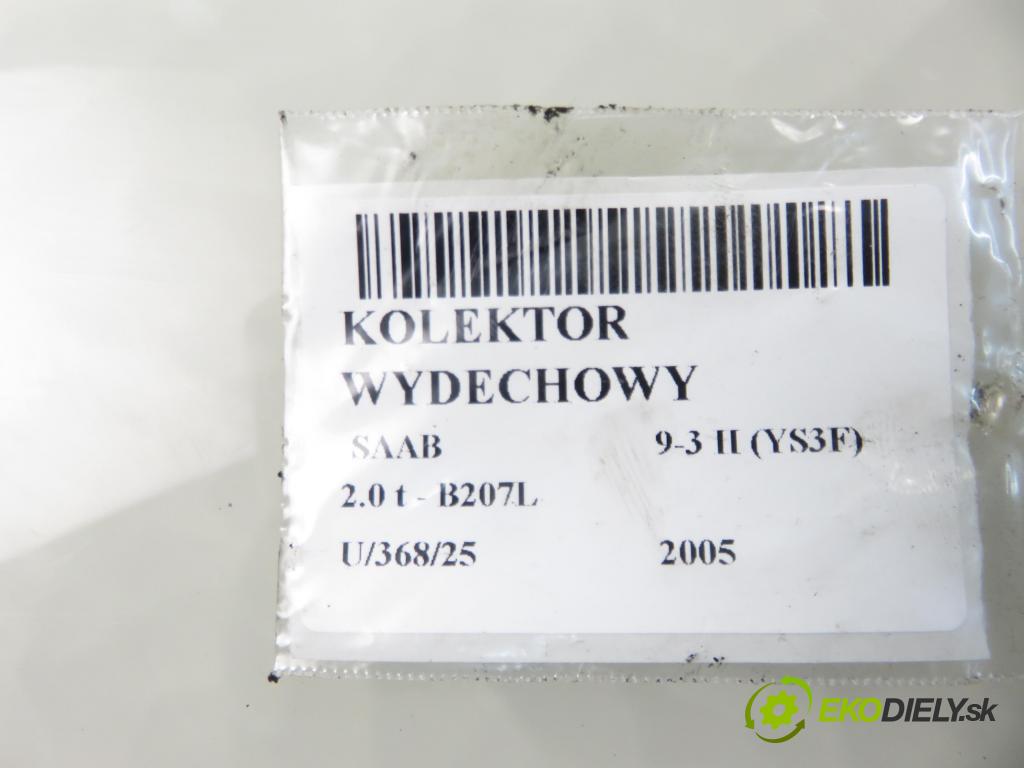 SAAB 9-3 (YS3F) SEDAN 2005 129,00 2.0 t - B207L 1998,00 potrubí VYČERPAT: 12786716 (Výfukové potrubí)